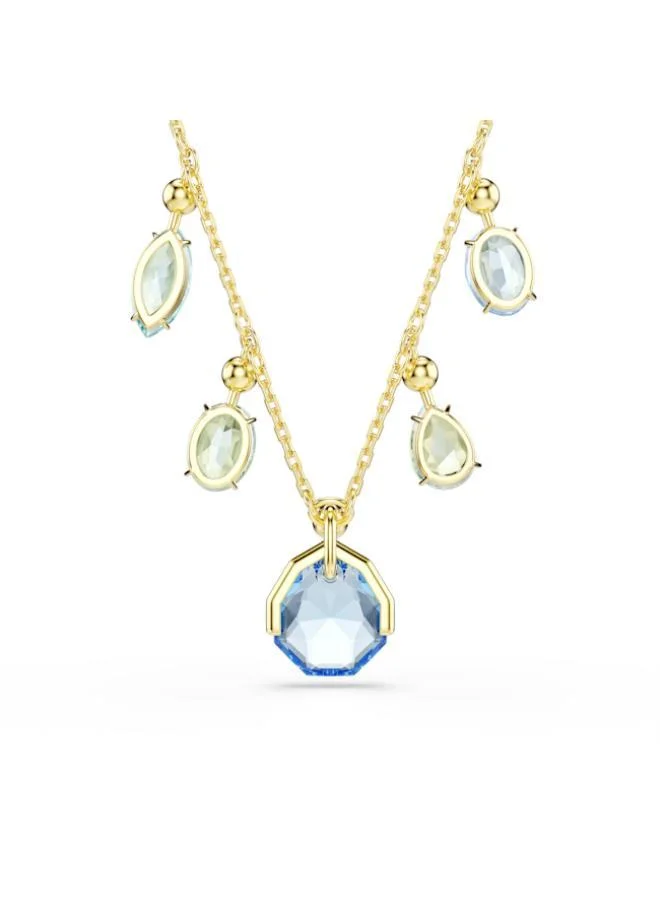 SWAROVSKI  Gema Black & Green Gold Tone Drop Necklace for Women | Best Price UAE